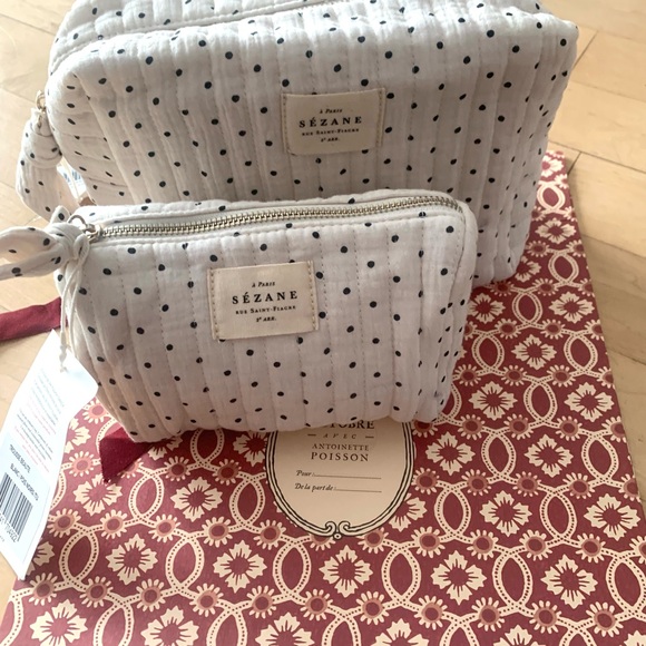 Sézane Polka Dot Cosmetic Bag Duo - Picture 5 of 8